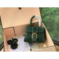 DELVAUX女包 Brillant系列手袋 Mini小號 德爾沃女手提包 女手拎包 Delvaux單肩斜挎包 DF0020手縫 翡翠綠  fcs1385