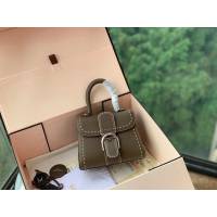 DELVAUX女包 德爾沃比利時單肩包 純手工蜜蠟縫線 德爾沃女手提包 女手拎包 DF0020手縫大象灰 Delvaux斜挎包  fcs1391