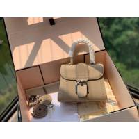 DELVAUX女包 德爾沃比利時單肩包 純手工蜜蠟縫線 德爾沃女手提包 女手拎包 DF0020手縫淺灰 Delvaux斜挎包  fcs1394