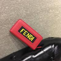 FENDI芬迪 小牛皮 手工縫製 多卡位 小怪獸潮人錢包  fd1154