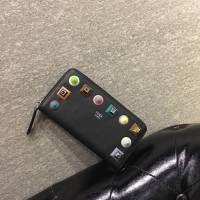 FENDI芬迪 小牛皮 手工縫製 多卡位 小怪獸潮人錢包  fd1156