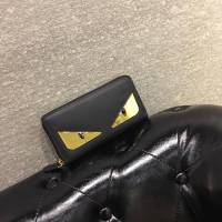 FENDI芬迪 小牛皮 手工縫製 多卡位 小怪獸潮人錢包  fd1161