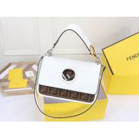 FENDI芬迪 最新系列 Kan I款0999 牛皮秋冬最新五金扣FENDI F LOGO  fd1289