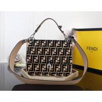 FENDI芬迪 大號 FENDI KAN I 超密織繡花工藝 時尚手提肩背包 8834  fd1448