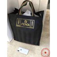 FENDI芬迪 進口FENDI專用布料 專門訂制手腕織帶 三色漸變 時尚休閒 手提購物包  fd1512