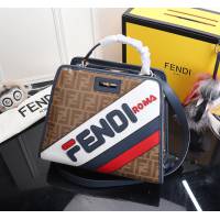 FENDI芬迪 大號 PEEKABOO DEFENDER 包套 定制化Fendi Mania字樣 手提肩背包  fd1989