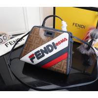 FENDI芬迪 大號 PEEKABOO DEFENDER 包套 定制化Fendi Mania字樣 手提肩背包  fd1990