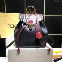 FENDI女包 BACKPACK新款 女士雙肩包 經典FF凸紋印花標誌 芬迪女背包  fdz2049