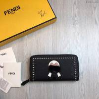 FENDI拉鏈錢包 19年春夏季最新手包 小摔牛皮 芬迪長錢包  fdz2132