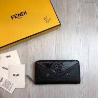 FENDI拉鏈錢包 19年春夏季最新手包 小摔牛皮 芬迪長錢包  fdz2133