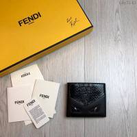 FENDI短夾錢包 19年春夏季最新手包 小摔牛皮 芬迪對折錢包  fdz2141