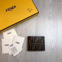 FENDI短夾錢包 19年春夏季最新手包 小摔牛皮 芬迪對折錢包  fdz2146