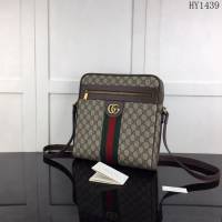 GUCCI古馳 新款 專櫃品質 原單 547934啡 男款 單肩斜挎包HY1439