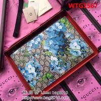 GUCCI古馳 歐洲正品原單 最新款 BIooms印花 拉鏈錢袋 411416 蘭花 WTG1567