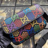 Gucci包 古馳2020新顏色男包 Gucci水桶包 598149粉星  gdj1119