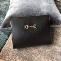 Gucci女包 古馳2020新款 Gucci手提肩背女包 621220黑全皮  gdj1142
