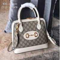 Gucci女包 古馳2020新款米奇桶包 古銅五金 Gucci肩背包 602691全皮  gdj1145