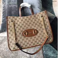 Gucci女包 古馳2020新款 Gucci爆款單肩斜跨女包 Gucci全皮手提袋 602781 綠皮  gdj1165
