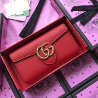 Gucci包 古馳新款女包 Gucci斜跨女包 Gucci鏈條包 564697紅皮  gdj1197