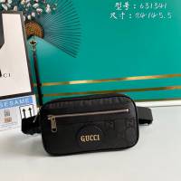 Gucci古馳包包 G家新款腰包 款號:631341 古奇2020款克色男士腰包  gdj1265