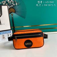 Gucci古馳包包 G家新款腰包 款號:631341 古奇2020款桔色男士腰包  gdj1266