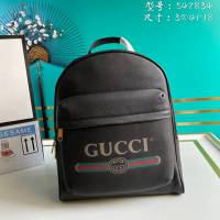 Gucci古馳包包 G家新款雙肩包 款號:547834 古奇男士雙肩背包 Gucci印花皮革背包  gdj1363