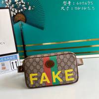 Gucci古馳包包 G家新款腰包 602695 FAKE 古奇中號男士腰包 gdj1394