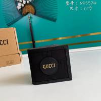 Gucci古馳包包 G家新款錢包 625574 古奇男士短夾黑色錢包 gdj1396