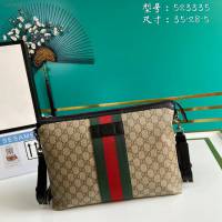 Gucci古馳包包 G家新款男包 523335 古奇經典款男士單肩斜挎包 gdj1435