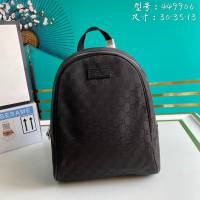 Gucci古馳包包 G家新款雙肩包 449906 古奇啡布男士雙肩後背包 gdj1456