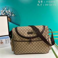 Gucci古馳包包 G家新款男包 123326 古奇啡膠男士單肩斜挎包 gdj1490
