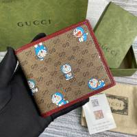 Gucci顶级男女包包 古驰哆啦A梦双折短夹钱包 Gucci翻盖零钱包 647802  gdj1606