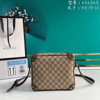 Gucci男包 古驰GG印花邮差包 Gucci单肩斜挎包 626363  gdj1677
