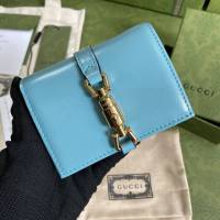 Gucci专柜新款女包, 古驰jackie 1961小巧卡包 Gucci短夹零钱包 645536  gdj1703