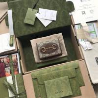 Gucci原厂皮包包 古驰女Jackie 1961马衔扣翻盖钱包 Gucci短夹零钱包 621887  gdj1730