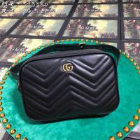 Gucci包 古馳女包 523380紅色 Marmont系列腰包 多功能胸包 Gucci手包 Gucci單肩包  gudj1159
