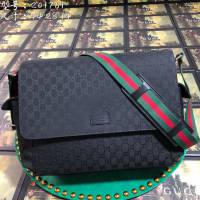 Gucci包 古馳男包 201761克色 G家新款斜挎包 Gucci男單肩包  gudj1265