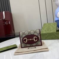 Gucci專櫃古馳最新款Horsebit1955系列卡包 jh1970型號：621887