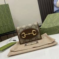 Gucci專櫃古馳最新款Horsebit1955系列卡包 jh1976型號：621887