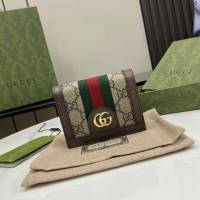 Gucci專櫃古馳最新款Ophidia系列GG卡包 jh1980型號：523155