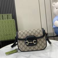 Gucci專櫃古馳最新款Horsebit 1955系列迷你肩背包單肩斜挎女包 jh2052型號：815205