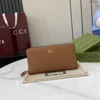 Gucci專櫃古馳最新款Marmont系列長夾全皮男女款長錢包 jh2094型號：739499
