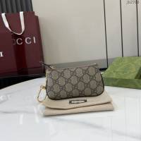 Gucci專櫃古馳最新款Ophidia系列鑰匙包零錢包 jh2708型號：772321
