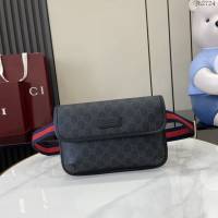 Gucci專櫃古馳最新款男士腰包胸包挎包 jh2724型號:  598113