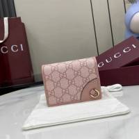 Gucci專櫃古馳最新款短夾錢包翻蓋短錢夾 jh2771型號：820692