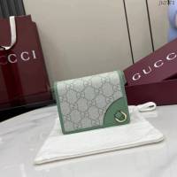 Gucci專櫃古馳最新款短夾錢包翻蓋短錢夾 jh2773型號：820692