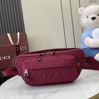 Gucci專櫃古馳最新款2025早春男士包袋系列腰包挎包 jh2797型號：802096