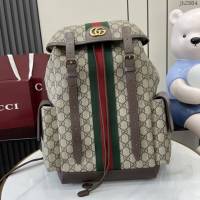 Gucci專櫃古馳最經典款男士雙肩背包 jh2804型號:  598140