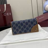 Gucci專櫃古馳最新款男女長夾錢包 jh2816型號：821802