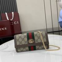 Gucci專櫃古馳最新款Ophidia系列鏈條小挎包 jh2826型號：772309